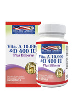 Cargar imagen en el visor de la galería, Vita A 10.000 & D 400 IU Plus Bilberry